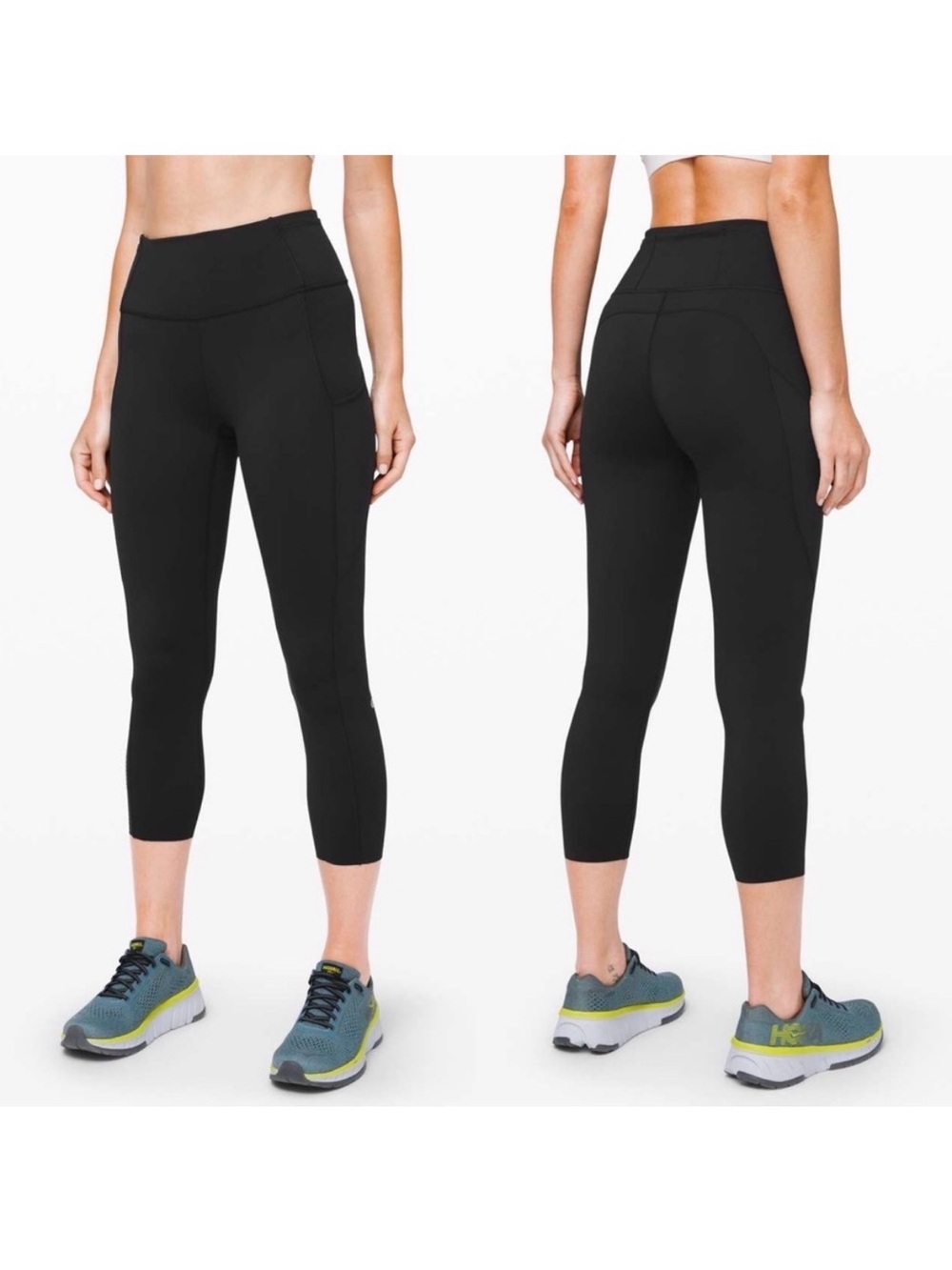 Lululemon Fast and Free High-Rise Crop II 23" *Non-Reflective In Black Size 6